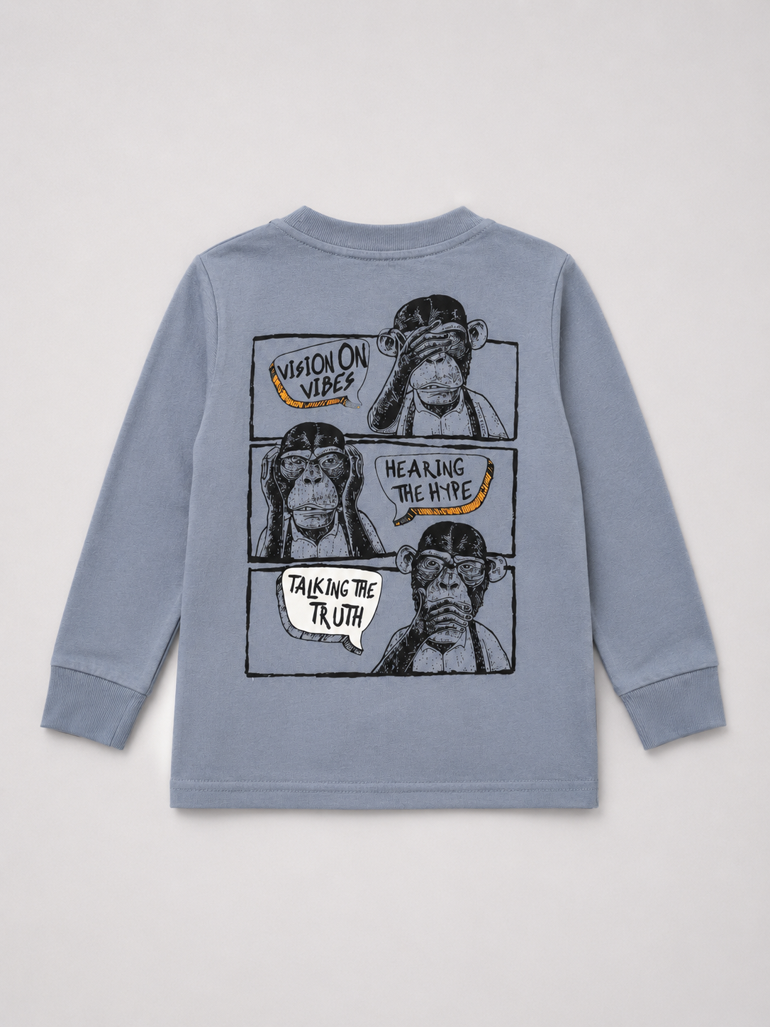חליפת טריקו וטרי לילדים דגם MONKEYS – מבט נוסף 2