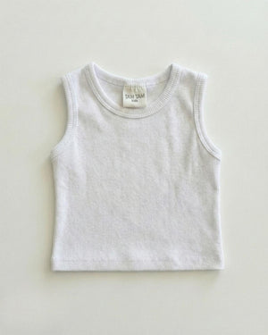 גופיה לילדות מבד ריב גזרה ארוכה חלקה