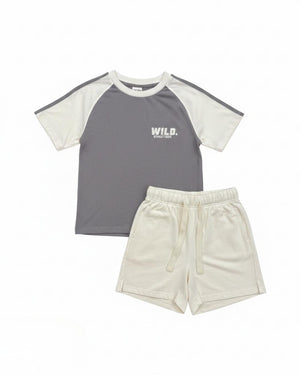 חליפה בנים כותנה דגם WILD