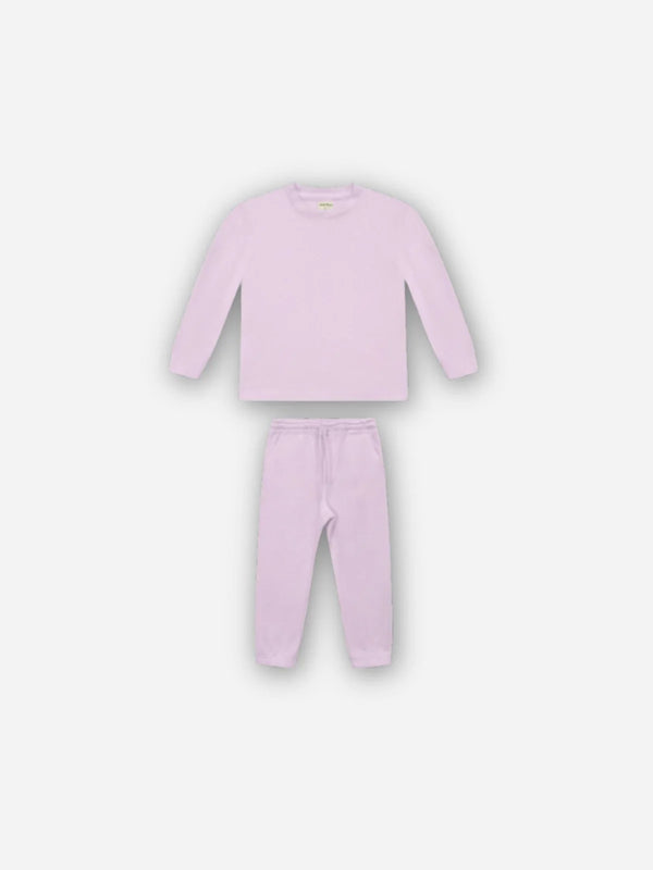 חליפת וופל לילדות עם גומי