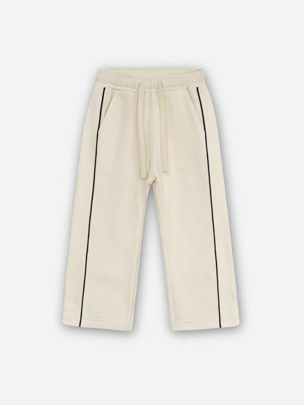 מכנסיים לילדות כותנה פיקה רחב