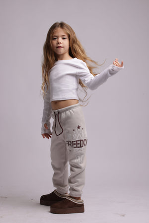 מכנסיים פוטר לילדות דגם FREEDOM