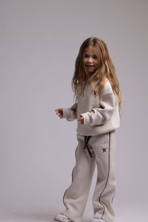 חליפת פוטר לבנות עם חצי רוכסן