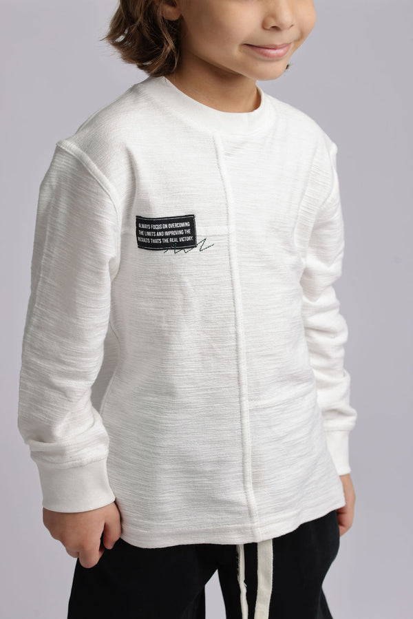 חולצה לילדים מבד פלאם עבה דגם פאץ'