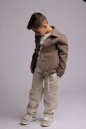 מכנסיים בנים אריג כותנה