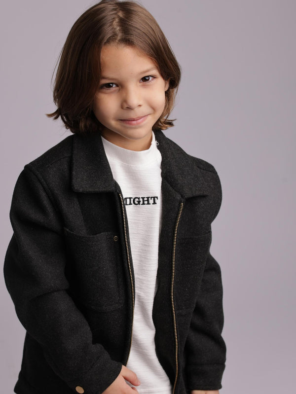 ג'קט בנים דמוי צמר