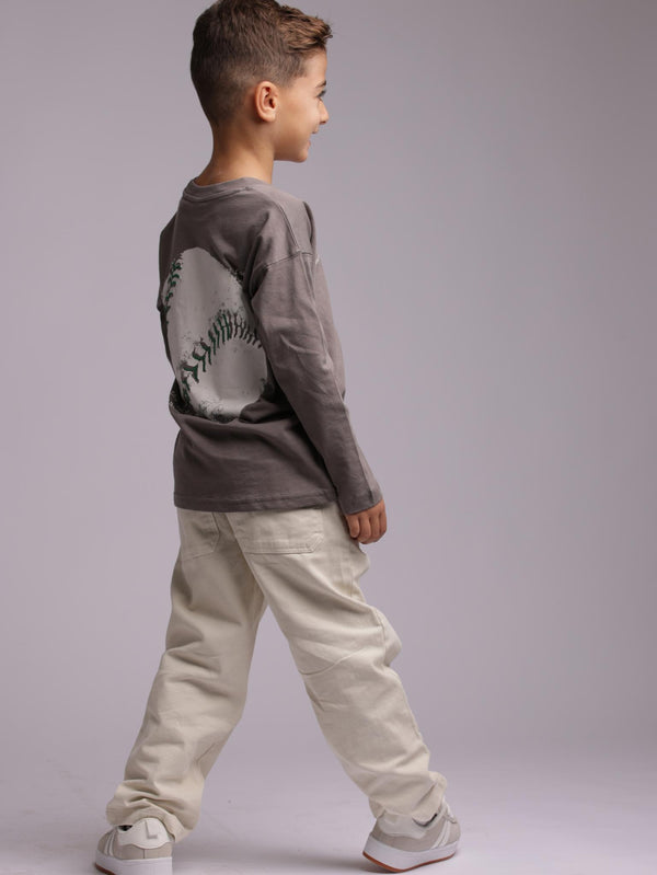 חולצה בנים טריקו - דגם בייסבול