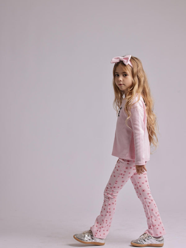 חליפת בנות ריב כותנה פוטר עם פפיון