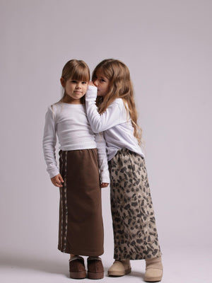 חצאית פרנץ טרי מנומר