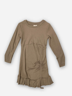 שמלת ריב לילדות עם כיווץ