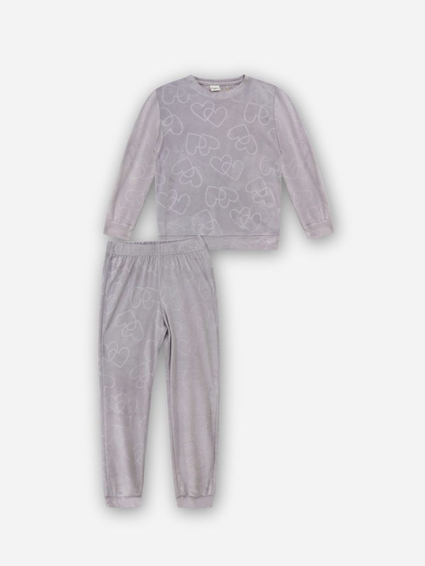 פיג'מה בנות קטיפה