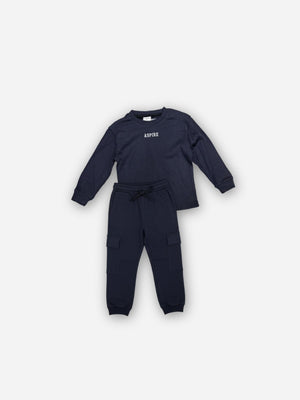 חליפה לילדים ריב כותנה מגורד דגם ASPIRE