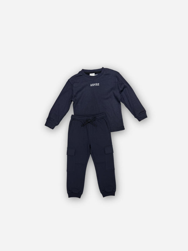 חליפה לילדים ריב כותנה מגורד דגם ASPIRE