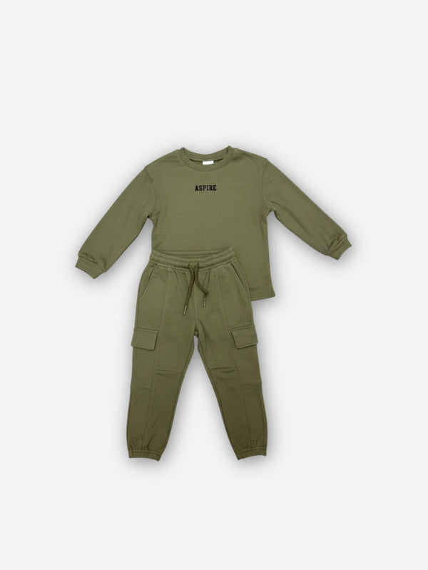 חליפה לילדים ריב כותנה מגורד דגם ASPIRE