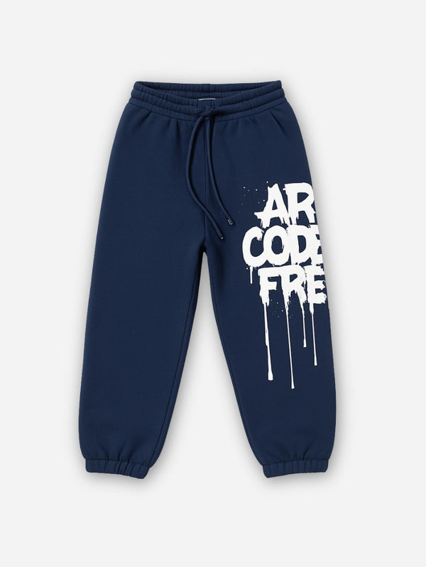 מכנסיים פוטר לילדות דגם Art Drip