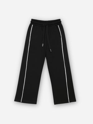 מכנסיים לילדות כותנה פיקה רחב