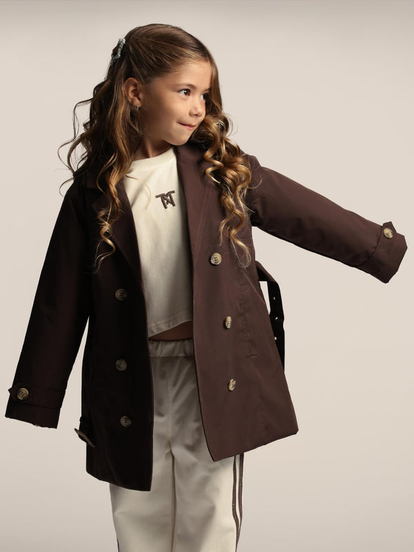 מעיל טרנץ' בנות