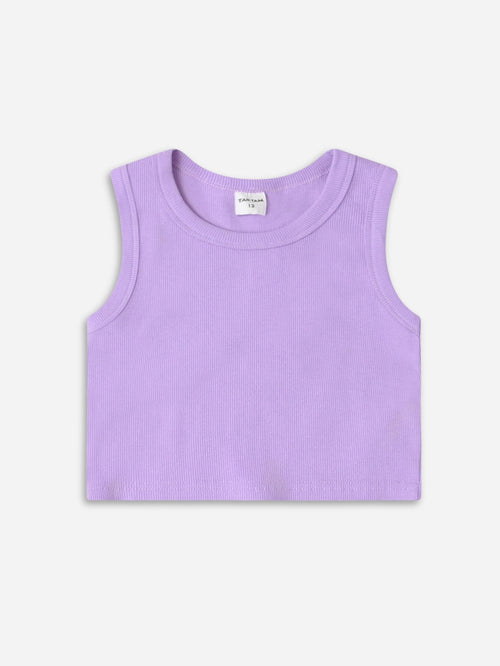 גופיה ריב בייסיק לילדות  גזרה עד הבטן