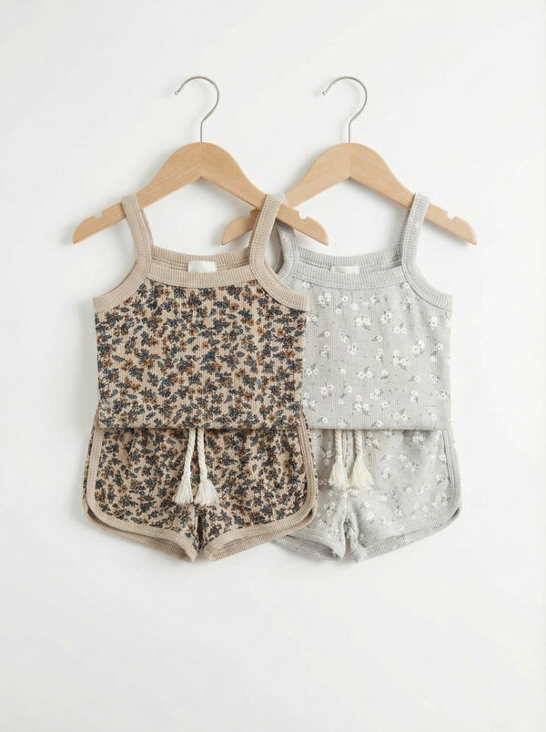 חליפת גופיה ושורט לילדות