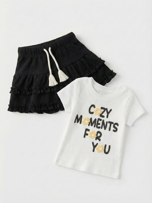 חליפה פרחונית כותנה לילדות