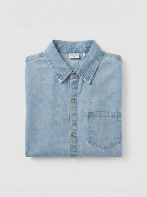 חולצה מכופתרת ג'ינס