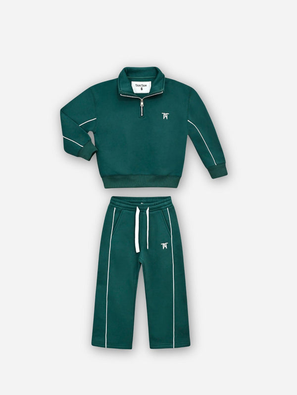 חליפת פוטר לבנות עם חצי רוכסן