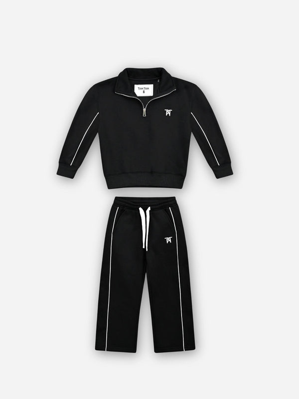 חליפת פוטר לבנות עם חצי רוכסן