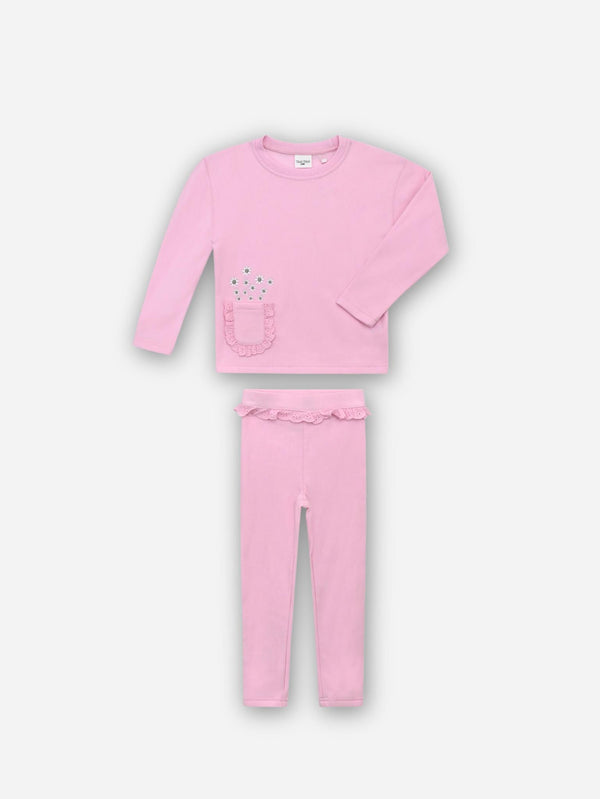 חליפת בנות פוטר דק עם כיס