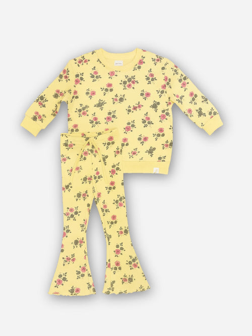 חליפת בנות פוטר פרחונית