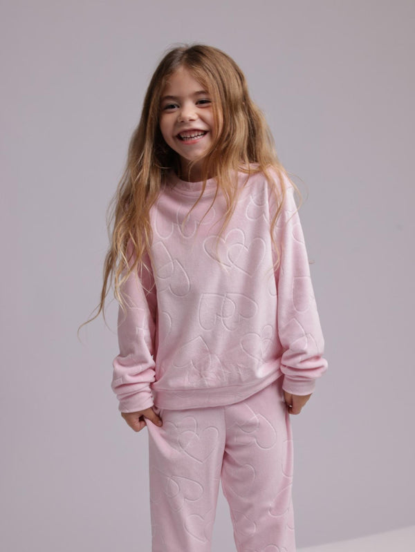 פיג'מה בנות קטיפה