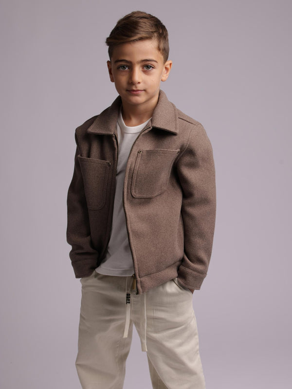 ג'קט בנים דמוי צמר