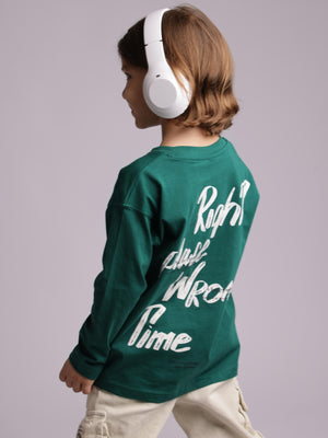 חולצה בנים טריקו - דגם RIGHT PLACE