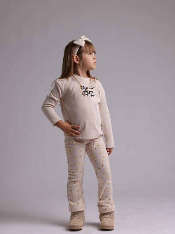 חליפת בנות ריב כותנה פוטר עם פפיון