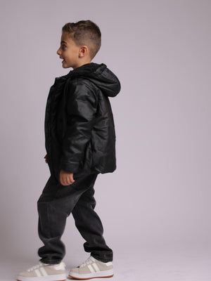 מעיל לילדים דמוי עור