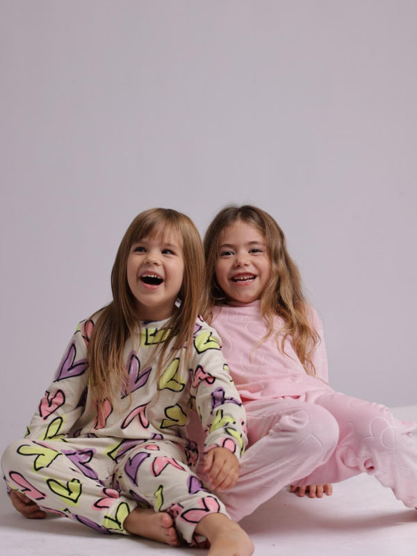 פיג'מה בנות קטיפה