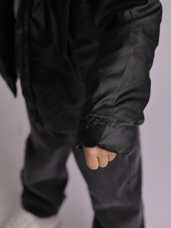 מעיל לילדים דמוי עור