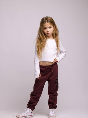 מכנסיים פוטר לילדות דגם Art Drip