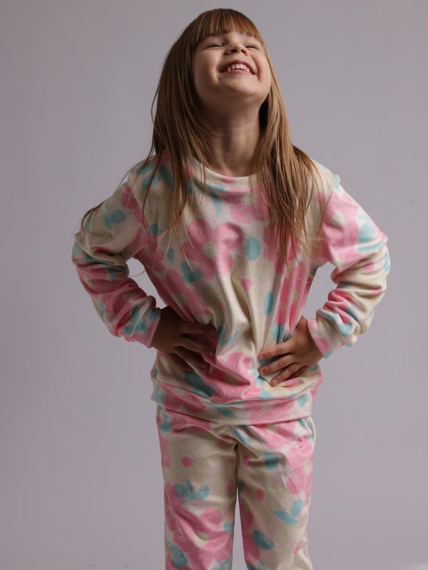 פיג'מה בנות קטיפה