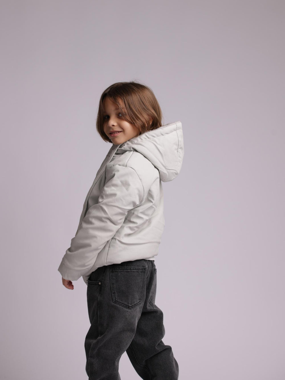 מעיל לילדים דמוי עור