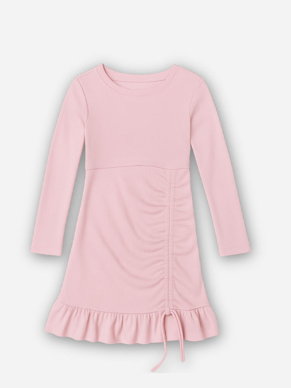 שמלת ריב לילדות עם כיווץ