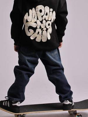 ג'ינס לילדים עם גומי במותן גזרה רחבה בויפרנד