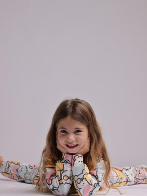 פיג'מה לילדות פוטר דגם Bears