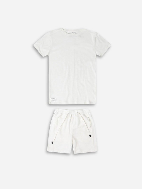 חליפה לילדים אופנתית חלקה סרוג