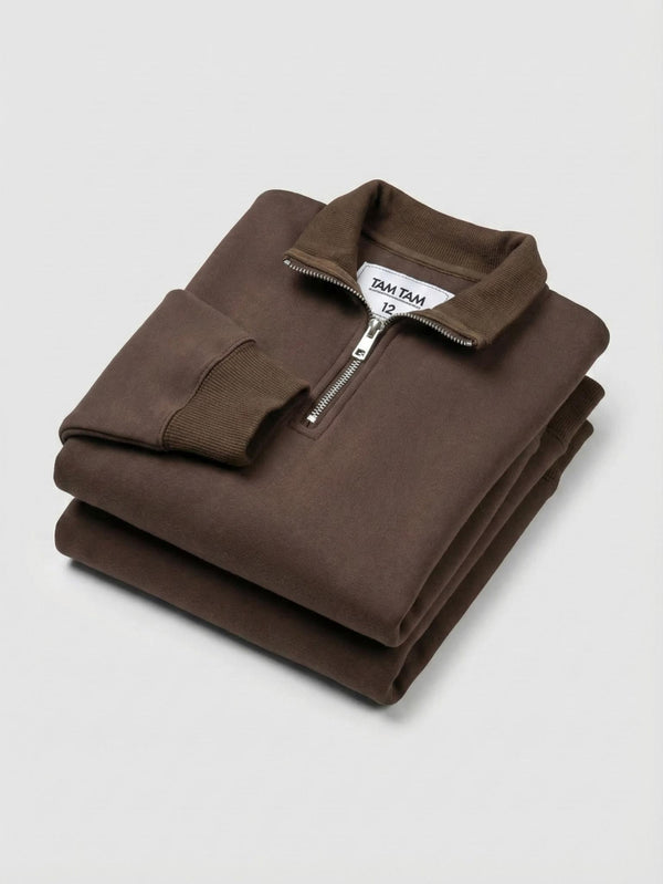 חולצה בנים פוטר חלק חצי רוכסן