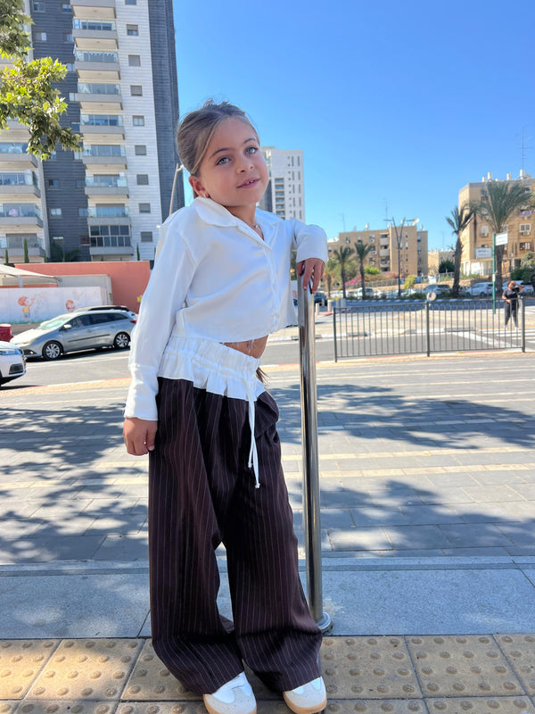 מכנס מחוייט ארוך לילדות - דגם ליהי