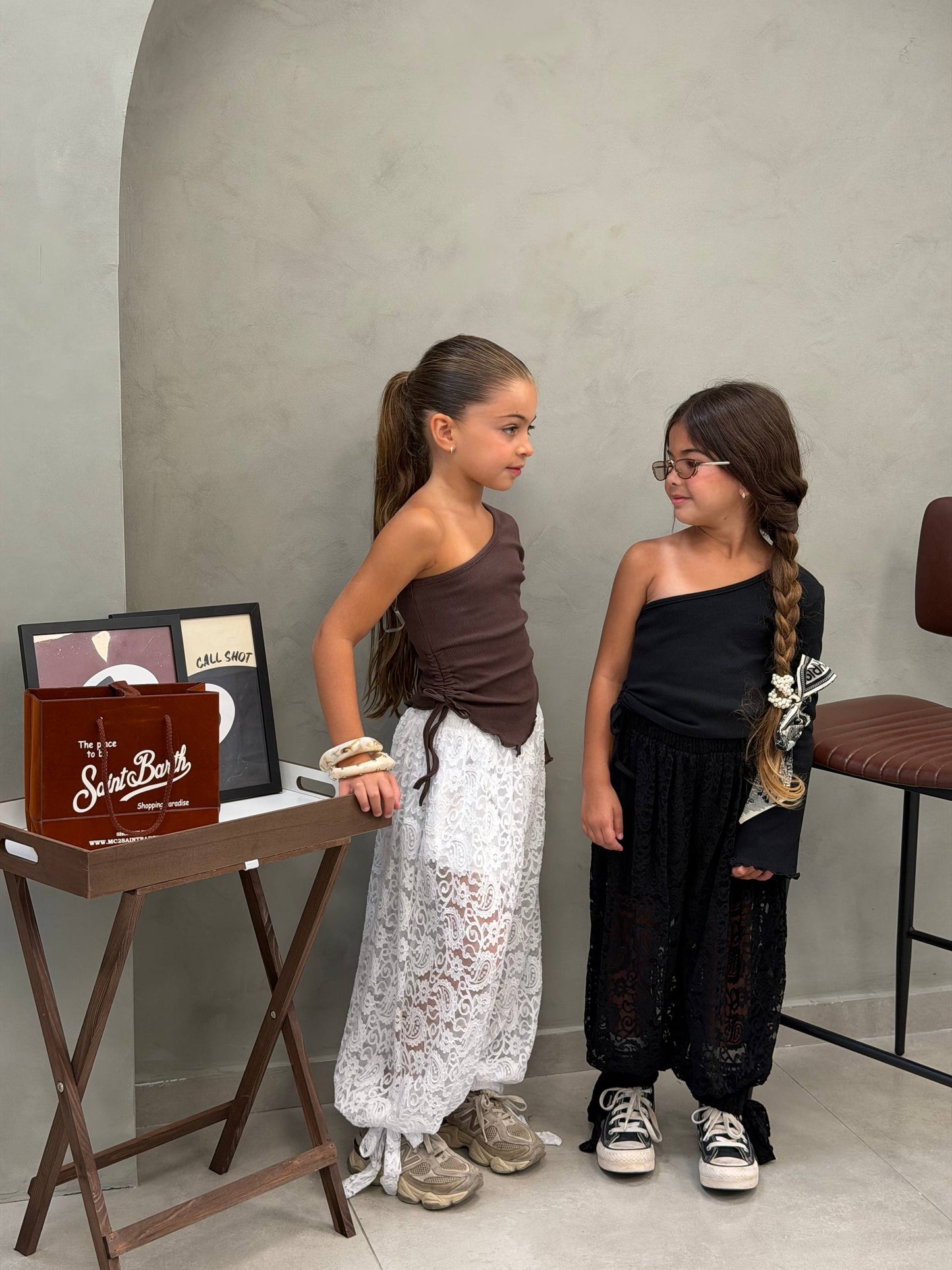 מכנס תחרה בלון לורין