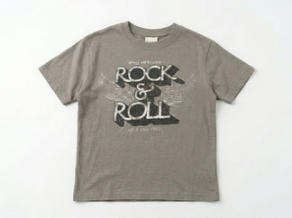 חולצת טריקו לילדות דגם ROCK&ROLL