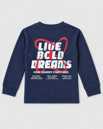 חולצת טריקו ארוכה לילדים דגם DREAMS
