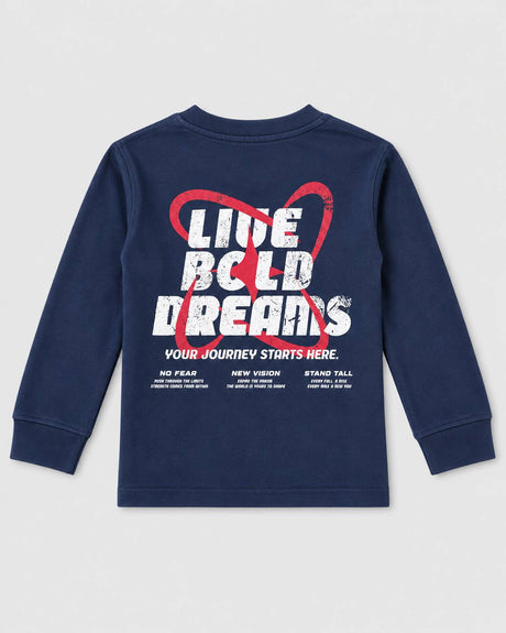 חולצת טריקו ארוכה לילדים דגם DREAMS