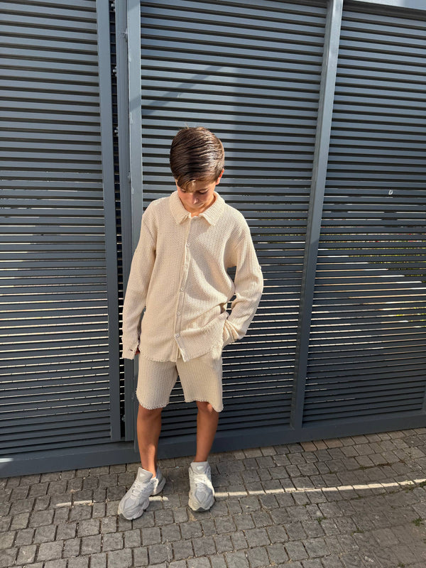 חליפת בנים סריג אוברסייז